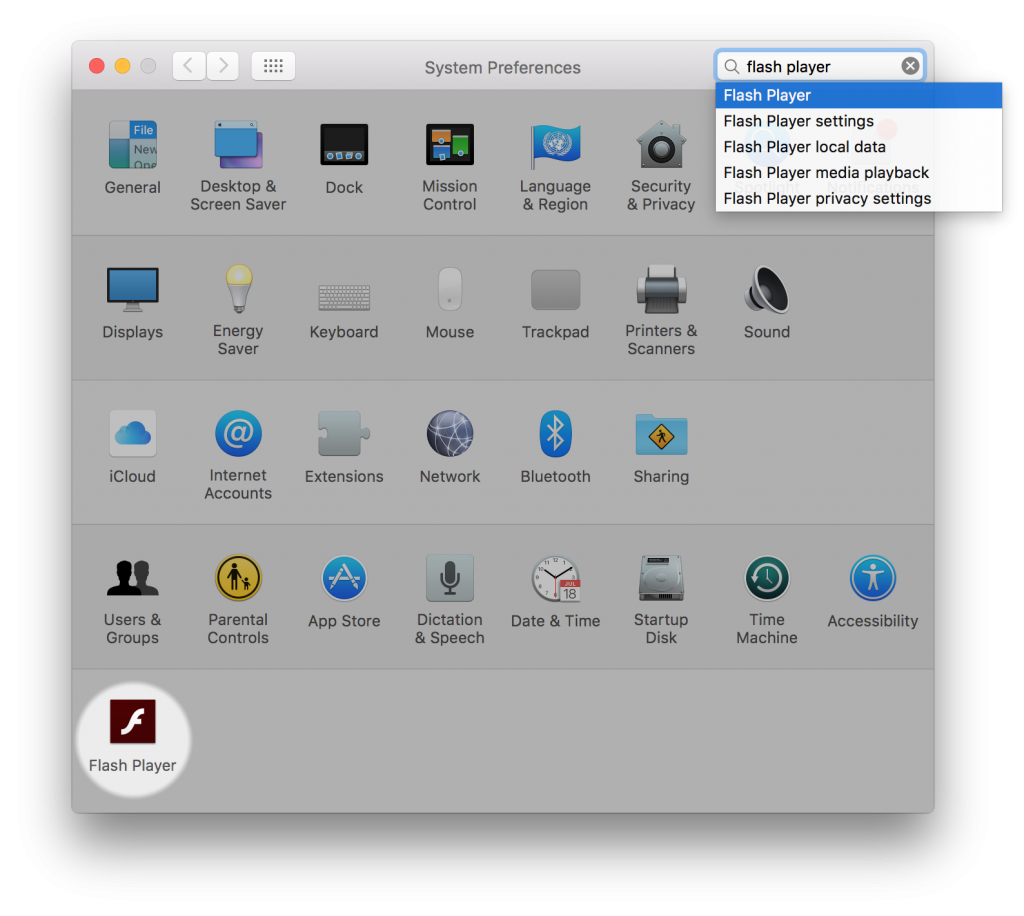 adobe flash upgrade for mac